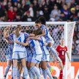 L'Espagne avait éliminé la Suisse en huitièmes de finale de la Coupe du monde 2023 en s'imposant 5-1 (archives). KEYSTONE/MICHAEL BUHOLZER